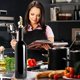 thumbnail image 4 of Weighted Stainless Steel Pourers, Auto Flip Olive Oil Dispenser Spout, Balsamic Vinegar Pour Spouts 4Pcs, 4 of 5