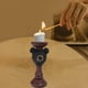 thumbnail image 5 of Candelabro de oso negro con base de madera, resina europea, decoración creativa, centro de mesa, soporte de vela artesanal ecológico, adorno festivo para el hogar., 5 of 7