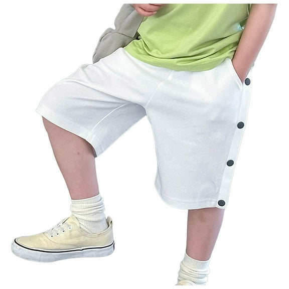Boys Shorts - Stretch Fit Pull On Tech Shorts for Boys with Pockets and Elastic Waistband Boys' Underwear for Boys Boy's Baggy Shorts Straight Leg Cool Shorts Black Shorts Boys Athletic