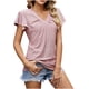thumbnail image 1 of Fiudx Ofertas Flash Del Día Solo En Línea Blusa de Manga Corta con Estampado de Moda para Mujer, Camiseta Divertida con Cuello Redondo, Camiseta Sin Mangas, 1 of 5