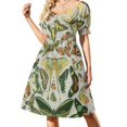thumbnail image 1 of Vestido de manga corta con estampado de mariposas, vestidos de verano para mujer 2025, vestido de playa., 1 of 7