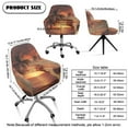thumbnail image 7 of Whosucclay Sunset Palm Trees Print Curved Back Chair Covers Breathable Computer Chair Slipcover with Arms Washable Swivel Armrest Curved Back Cover for Office Banquet Vanity Bedroom, 7 of 7