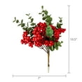 thumbnail image 5 of Berry Decorative Christmas Clip Ornament, Red, 7", by Holiday Time, 5 of 5