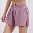 thumbnail image 2 of Diufon Athletic Shorts for Women Summer Side Split Workout Shorts with Pockets Elastic Waist Drawstring Pants, 2 of 7