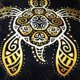 thumbnail image 2 of Sea Turtle Bedding Tribal Honu Funda Nórdica 3 Piezas Intricate Gold Swirls, 2 of 9