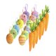 thumbnail image 1 of Huevos artificiales y zanahorias adornos de Pascua decoración del hogar decoraciones colgantes para guardería primavera interior dormitorio al aire, 1 of 9