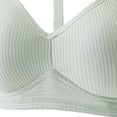 thumbnail image 3 of Yijfswar No Underwire Bras for Women V Neck Soft Ribbed Texture Push Up Bralettes with Adjustable Straps Everyday Tshirt Bra, Size S, 3 of 4