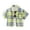 Light Yellow, variant on Toddler Boys Checkered Short Sleeves Shirt Cotton Casual Button Down Shirt, Sizes 1-11
