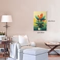 thumbnail image 6 of 12x18 inch Oil Paintings Canvas Poster Paradise Bird Flower Living Room Decor,Apartment Living Room,Office,Cafes,Rustic Garden Wall Art Decor,Classic Paradise Bird Flower Decoration Painting, 6 of 6