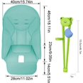 thumbnail image 2 of High Chair Cover Replacement for Gracos | Baby High Chair Cushion | Multifunctional Highchair Seat Padding Cover | Dining Chair Cover Pad | Restaurant High Chair Covers for Toddler Kids|Green, 2 of 7