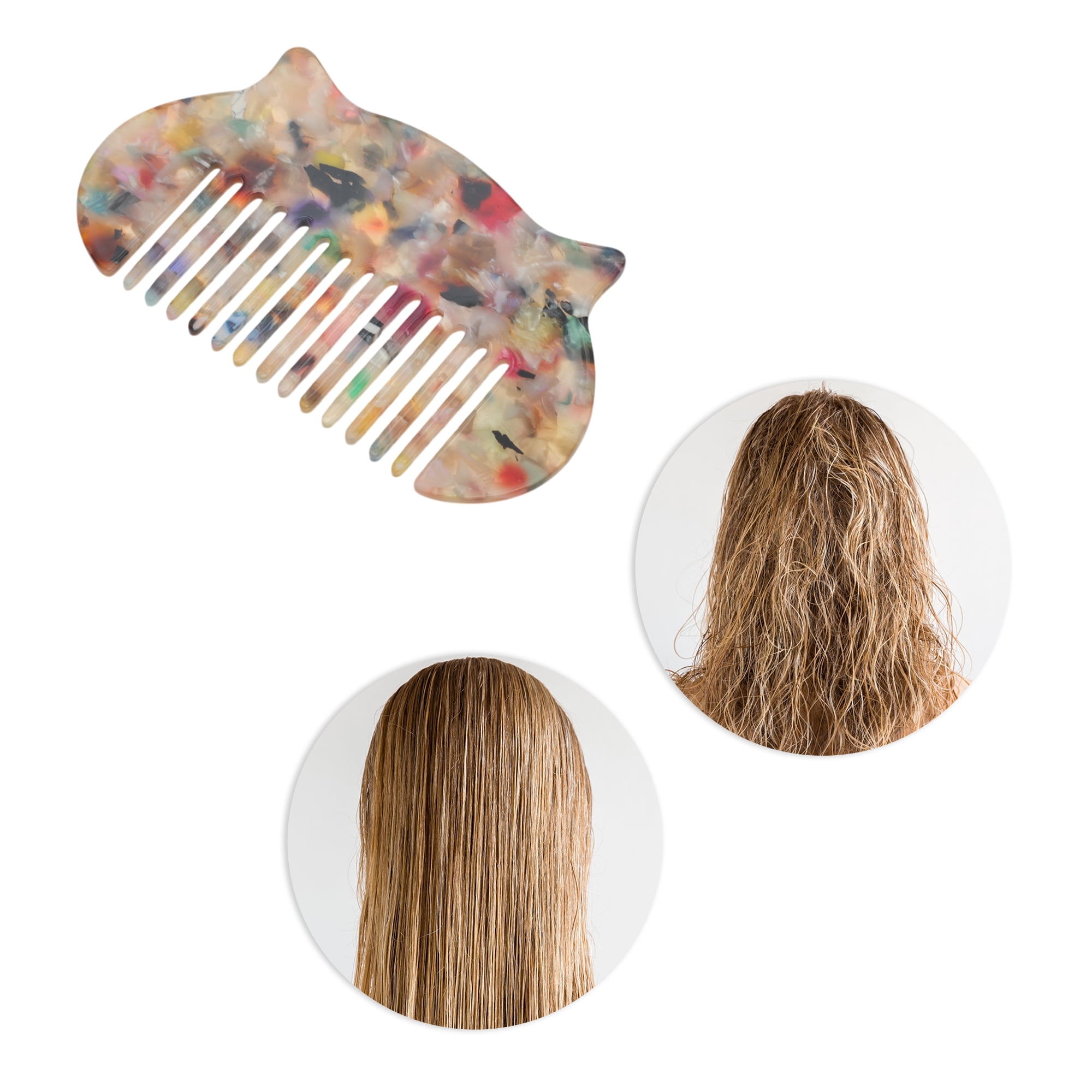 Unique Bargains 1 Pc Durable Cat Hair Comb Designed for All Hair Types Multicolored
