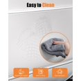 thumbnail image 5 of EVANDCAR Leather Seat Back Protector for Model 3/Y/S, Wear-Resistant Car Kick Mats with Organizer Pocket, Set of 2 (White), 5 of 14