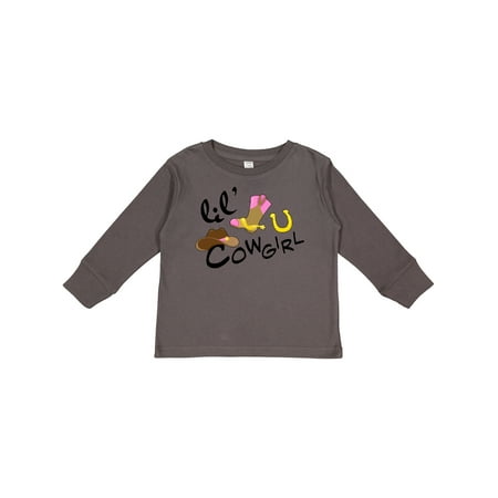 

Inktastic Lil Cowgirl Gift Toddler Toddler Girl Long Sleeve T-Shirt