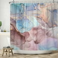 thumbnail image 3 of LFEEY Shower Curtain Pink and Purple Marble Shower Curtains Set with Hooks for Bathroom Decor Accessories Bathtub Curtain, 72"x72", 3 of 5