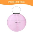 thumbnail image 3 of Loetky Solar Powered Fabric Garden Lantern, Colorful Outdoor Decorative Light for Courtyard & Patio, Waterproof Sun Proof Hanging Lamp with Warm LED Light, 3 of 9