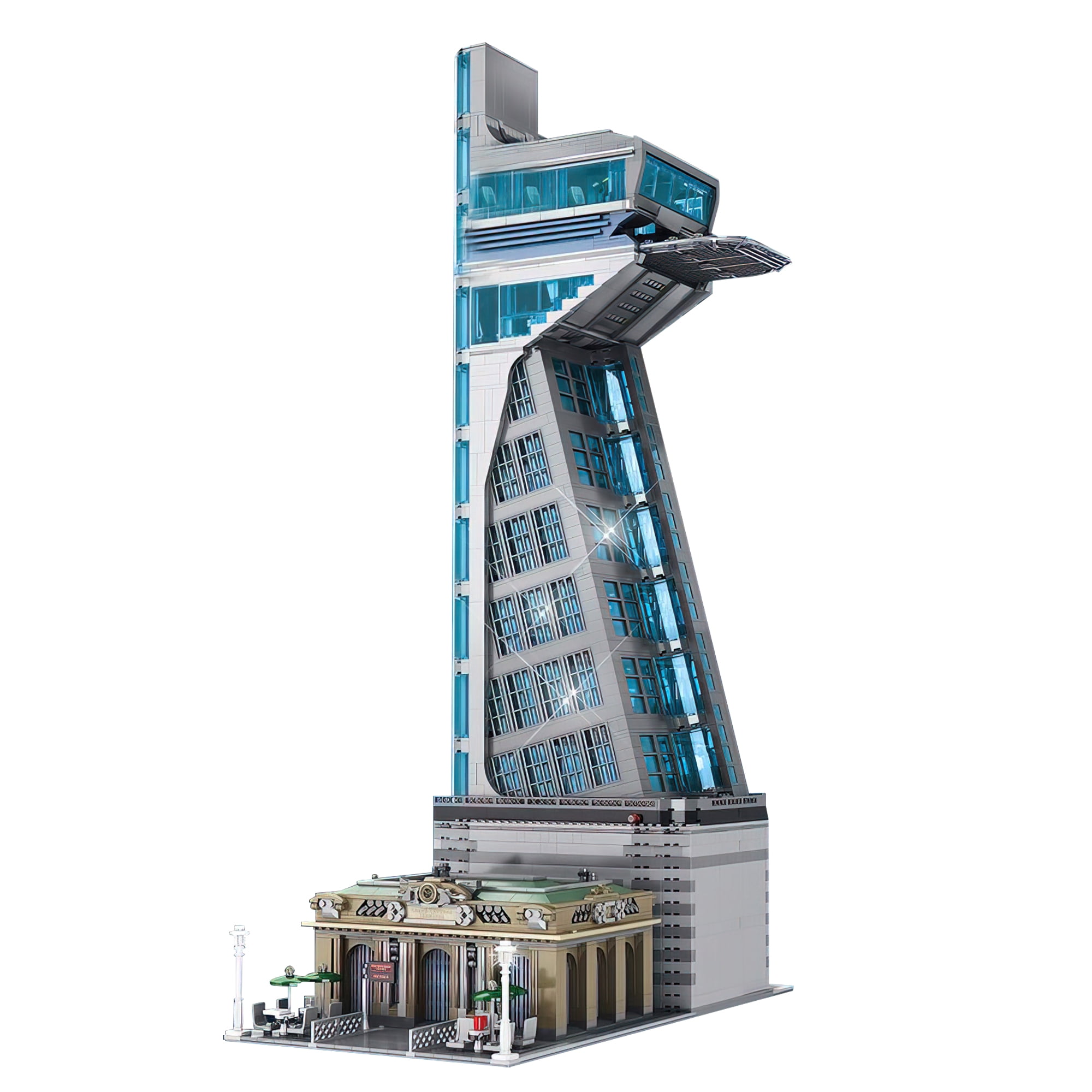 HIReeke Architecture Building Set Hero Tower House Building Block Kit