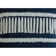 thumbnail image 3 of Ox Bay Diamond Stripe Textured Throw Pillow, 20" x 20", Blue / Ivory, 3 of 8