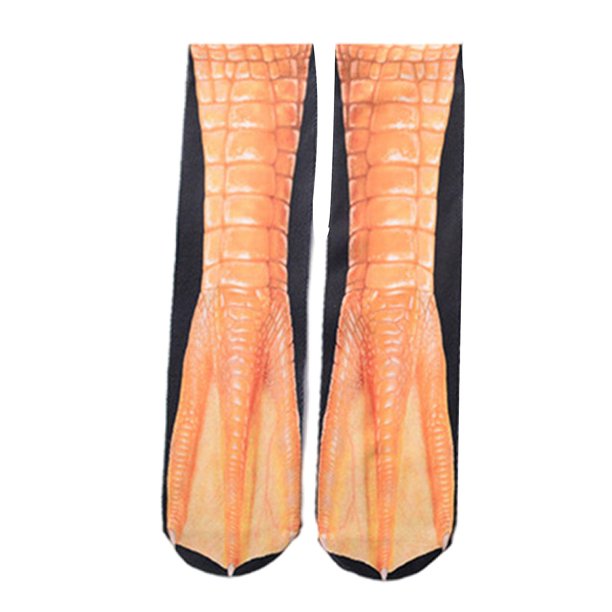 Style 11 Calcetines con estampado 3d de pies de animales, 1 par, calcetines divertidos de simulación Digital, Unisex para hombres, mujeres, adolescentes, disfraz de Halloween y Na