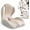 Gray-beige, variant on 2-in-1 Seat Cushion and Backrest,Ergonomic Memory Foam Seat Cushion with Coccyx Hollow,Lumbar Support & Tailbone Pain Relief for Long Sitting,Seat Cushion for Long Driving,Office & Home