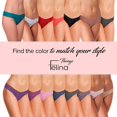 thumbnail image 7 of Felina Stretchy Lace Low Rise Thong - Sexy Underwear for Women, Thongs for Women, Seamless Panties for Women (5-Pack), 7 of 7
