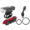thumbnail image 3 of BRI Luces delanteras y traseras para bicicleta, faro y luz trasera superbrillantes recargables por USB para bicicleta, 3 of 10