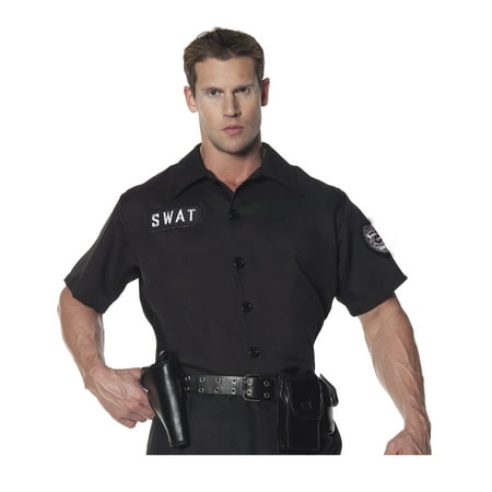 Swat Team Mens Adult Police Officer Halloween Costume Shirt
