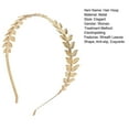 thumbnail image 2 of Headband Gold Leaf Branch Hair Hoop Crown Bridal Wedding Headpiece Greek Accessories, 2 of 7
