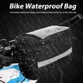 thumbnail image 3 of DISEN Bike Front Handlebar Bag, Waterproof Bicycle Front Storage Bag, Outdoor Cycling Pouch Front Basket with Touchscreen Transparent PVC Pouch for Smartphone Holder, Wallet, Sunglasses, 3 of 9