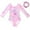 Pink, variant on WOLLED Toddler Kids Gymnastics Leotards for Girls 3-12T Long Sleeves Tumbling Bodysuits Dance Outfits Sparkly Prints Dancewear