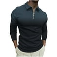 thumbnail image 1 of Pisexur Chandails en Molleton pour Hommes à Manches Longues, Sweat à Col Rabattu, Mode Décontractée, Patchwork de Couleurs Surdimensionné, Pull-Over, Fermeture Éclair Quart, Chemises de Gym Athlétiques, Chandail en Molleton Grande Taille M-6TG, 1 of 5