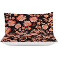 thumbnail image 3 of HAHDAXIA Floral Pattern Bedding Solid Comforter Set for All Seasons,3 Pieces(1 Comforter+2 Pillowcases),Soft Microfiber Bedding Set King(90"x90"), 3 of 7