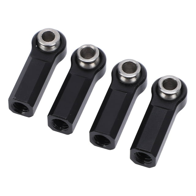RC Car Metal Ball Joint, 4PCS Alloy 7.0mm Diameter M4 Thread Straight Link Rod End, Clockwise Thread Tie Rod End Ball Holder Link, Link Linkage Rod End for 1/10 Model Car