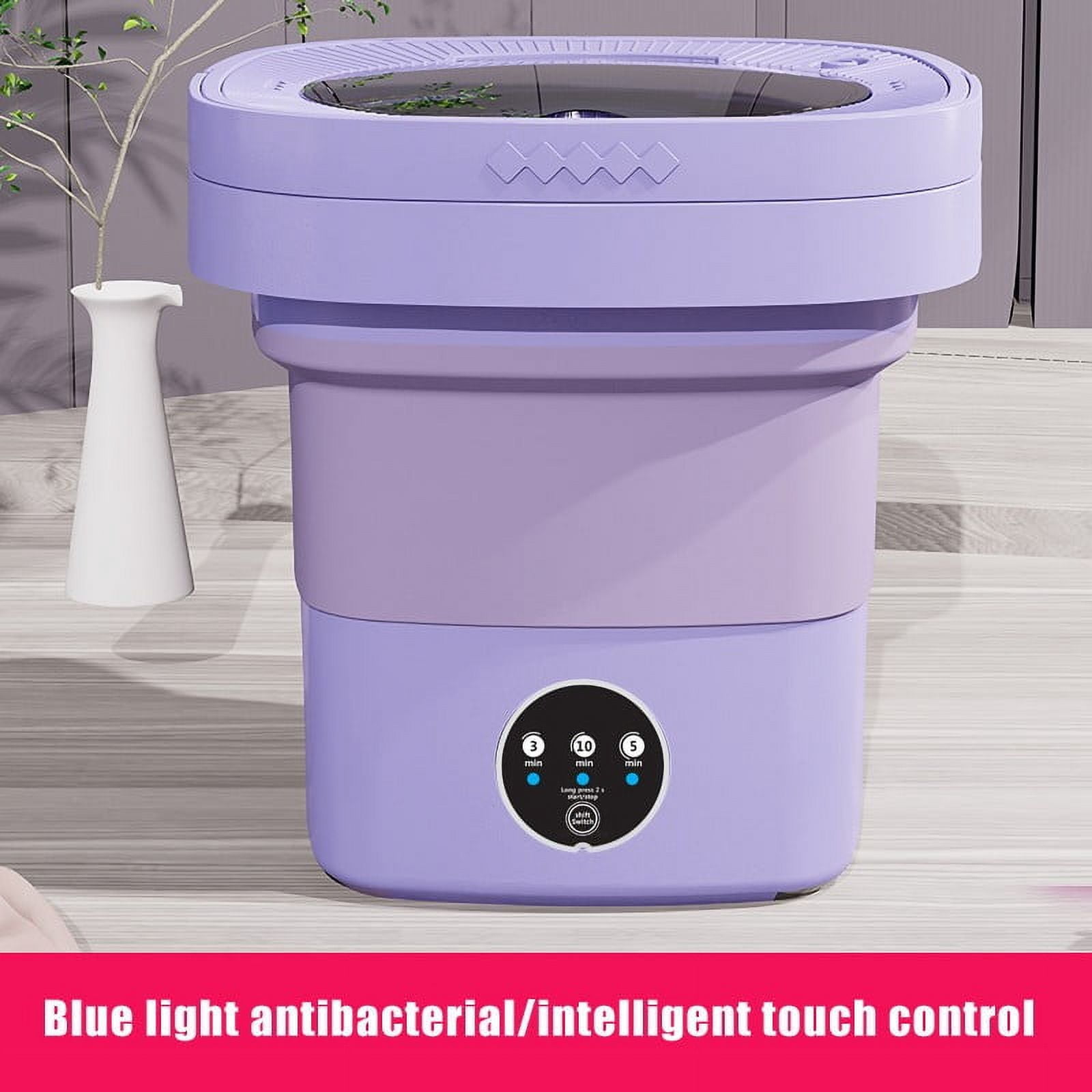 Purple Purple 7L Portable Mini Washing Machine Small Washer And Spinner Combo For Student Dormitory Apartment Baby Clothes Travel