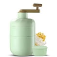 thumbnail image 1 of Manual 304 Stainless Steel Ice Crusher with Detachable Design, Extended Handle & 420 Sharp Steel Blades - Built-in Spring Ice Press for Homemade Fluffy Shaved Ice, Milkshakes & Slushies - Portable, 1 of 6