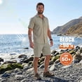 thumbnail image 6 of FEN AI Outdoor Hiking Shorts Men Quick Dry Cargo Short Breathable Work Shorts with Zipper-Pockets, 6 of 9