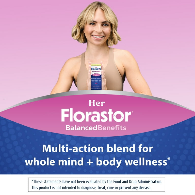 Florastor Her Probiotic & Stress Relief for Women, 30 Count photo 2