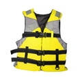 thumbnail image 3 of Almencla Life Jacket Adjustable Straps Adult Life Vest for Kayaking Canoeing Boating L Yellow L, 3 of 8