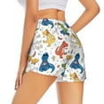 thumbnail image 3 of Disketp Dinosaur Print Women's Shorts Workout Shorts for Athletic Gym Running Shorts with Phone Pockets Large, 3 of 8