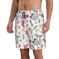 thumbnail image 2 of Fuzoiu Cute Cartoon Sloth Print Men's Beach Shorts,Men's Swim Trunks,Quick Dry Board Shorts with Pockets,Men's Bathing Suits for Surfing, Running, and Casual Wear-Large, 2 of 6
