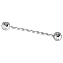 Body Accentz Nipple Ring bar 316L Surgical Steel barbell Sold as a pair 1''