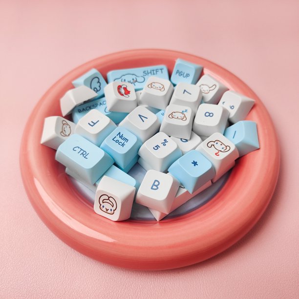 Keycap PBT Cinnamoroll Per Tastiera Meccanica – 138/158 Tasti, Tema Anime, Senza Fili - Foto 2