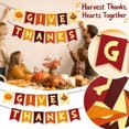 thumbnail image 2 of Thanksgiving Turkey Pumpkin Banner,Harvest Festival Cardstock Garland with Give Thanks Lettering for Party Background Home Wall and Holiday Scene Decor, 2 of 7