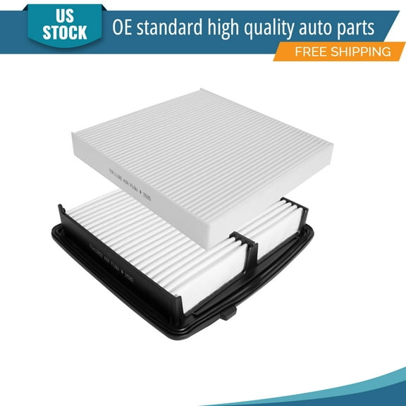 YXPCARS 2PCS Engine Air Filter & Cabin Air Filter for Honda Civic 2016 - 2021 2022 L4 2.0L (CA12052, CF11182)