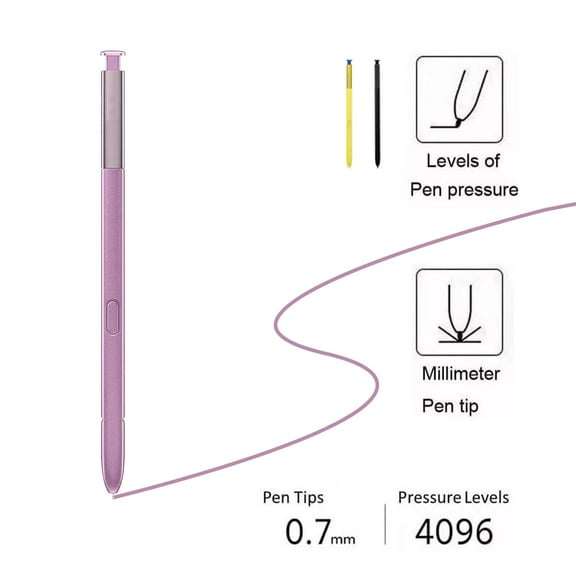 Galaxy Note 9 Stylus Pen Replacement Without Bluetooth Stylus Touch S Pen for Samsung Galaxy Note 9 N960 All Versions(1 Pack Lavender Purple)