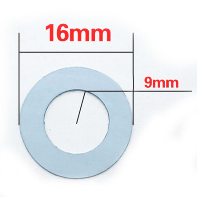 5 Pcs/Lot Thick Tow Washer Disc Plate Oil Resistant Aramid Fiberboard Force Relief Friction Plate Baitcast Reel Refit Accessory