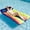 03-Colorful stripes, variant on Oversized Float 72" x 38", X-Large Fabric-Covered Lounge Chair with Headrest, Inflatable Pool Lounger, Floaties, Party Decorations for Adults