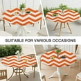 thumbnail image 7 of Classic Vintage Tablecloth Featuring Retro Abstract and Geometric Patterns, Colorful Pop Art, Tie Dye and Psychedelic Rainbow Gradient Chic Style, 7 of 7