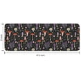 thumbnail image 7 of Colorful Mushroom Floral Black Pattern Kitchen Rug Mat,Kitchen Runner Rugs Non Skid Washable,Decorative Kitchen Floor Mats for Kitchen,Sink,Laundry,17"x47.2", 7 of 7