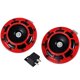 thumbnail image 1 of 12V Compact Electric Horn for Car Grille, Super Loud, Red, 1 of 4