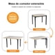 thumbnail image 5 of Mesa de comedor Plegable FurnitureR para 4-6 personas Beige, 5 of 8